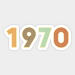 Year 1970 - Born in the Seventies Sticker